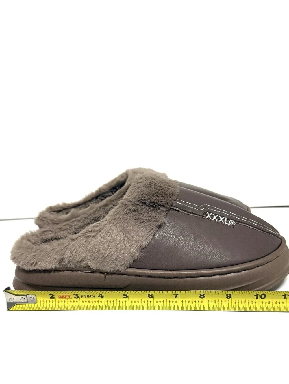 New Warm House Slippers Brown Faux Fur Indoor Shoes Men’s US 10.5-11